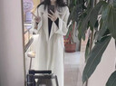 春乏2025年流行春秋季中长款过膝双面绒毛呢外套女百搭小个子呢子大衣 米白色双面尼版[卡码拍小] XS 建议95斤-105斤[卡码拍小] 实拍图