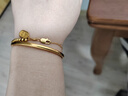 周六福足金999黄金手镯女素金镯生日礼物计价AA102806 约16.72g  实拍图
