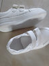G.duck小黄鸭学校指定儿童透气小白鞋男女童休闲板鞋春夏学生白色运动鞋 白色-2024年上新 33 码/内长20CM 实拍图