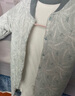 婧麒（JOYNCLEON）婴儿连体衣新生儿衣服秋冬保暖夹棉哈衣满月宝宝内衣纯棉连体衣 小树蓝【优选精梳棉】 73cm 实拍图