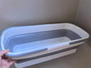 明强拖把桶长方形可折叠拖布桶大号耐用手提式干湿两用折叠桶盆储水桶 双提手55.5cm拖把桶-可折叠收纳 实拍图