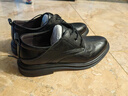 卡帝乐鳄鱼（CARTELO）软牛皮冬季男士皮鞋新款通勤商务正装鞋子休闲西装新郎结婚鞋真皮 黑色1288款 42 实拍图