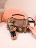 viney牛皮包包女包轻奢斜挎包品牌手提包生日新年礼物送女生女友 【棕色】送老婆实用高级感洋气单肩小包 实拍图