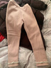 贝瑞加（Babyprints）女童打底裤秋冬宝宝加绒棉裤女孩加厚长裤保暖羊羔毛裤子 粉120 实拍图