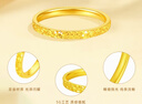 中国黄金（CHINA GOLD）足金戒指女碎碎冰戒指黄金固口素圈指环520情人节礼物送女友老婆 碎碎冰戒指 圈号12 1g 实拍图