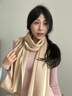 牧尔西纯羊毛围巾女冬季围脖女礼盒装520送女朋友礼物生日礼物 实拍图