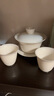 苏氏陶瓷（SUSHI CERAMICS）羊脂玉瓷聚香三才盖碗两杯小套装 实拍图