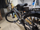 永久（FOREVER）自行车男女铝合金双碟刹山地车青少年成人越野竞技避震单车 21速26寸铝架-消光灰 实拍图