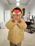 嘟嘟家女童棉袄冬装加厚儿童棉服冬季潮宝宝外套深冬洋气童装 黄色 120 实拍图