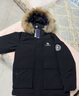 骆驼冲锋派克羽绒服男[王俊凯同款]秋冬保暖极寒防泼水工装羽绒服女 N145A，幻影黑 ，男女同款 M 实拍图