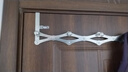 优艺菲（YOUYIFEI）门后挂衣架加长伸缩折叠挂钩卧室门背式免打孔不锈钢挂衣服神器 亮光银色【适合门厚2.5-4.2CM】 实拍图