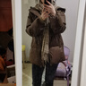 艾莱依鹅绒羽绒服女气质时尚短款抽绳收腰连帽外套冬 蜜茶棕160 实拍图