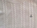 纳维凯尔意大利小帆船女士全羊毛通勤弹力圆领毛衣2334004503 灰 M  实拍图