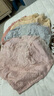 完美情侣(4条装)女士内裤女性感蕾丝高腰收腹裤 提臀包臀中腰舒适透气无痕女生纯棉裆部大码女式三角裤头 花灰+水晶粉+杏色+橡果 XXL(高腰)2尺4至2尺7适合130至160斤 实拍图