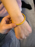 梦幻时光素圈黄金手镯古法纯金包银实心999足金镯子 送女友情人节生日礼物 古法包金手镯【54#】 实拍图
