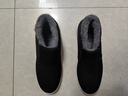 回力官方一脚蹬男鞋冬季棉鞋厚款鞋子男加绒加厚保暖鞋老人老北京布鞋 黑白【中帮款】 44 实拍图