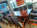顺恒旺大型会议室实木皮会议桌椅组合党员学校培训桌油漆办公开会长条桌 3*1.6*0.76米（单桌） 晒单实拍图