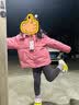 ASK JUNIOR女童羽绒服冬装中大童保暖时尚字母满印连帽防风新年儿童羽绒服 实拍图
