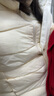 真维斯（JEANSWEST）羽绒服女轻薄短款冬季立领修身保暖显瘦加绒外套女米白L 实拍图