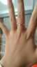 卡蒂罗（KADER）莫比乌斯情侣戒指银一对戒求婚礼物送女友 999银-经典款【可刻字】 实拍图
