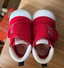 卡特兔宝宝学步鞋儿童婴幼儿早秋童鞋软底机能鞋男女宝网面透气室内鞋子 红色-加绒 22 内长13.5cm 脚长12.5-13.0 实拍图