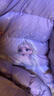 迪士尼女童羽绒服外套儿童连帽中长款宝宝冰雪爱莎保暖加厚白鸭绒 QBX513360紫色 130适合125-135cm  实拍图