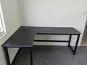 馨美凯转角电竞桌双人电脑桌台式书桌书架一体组合洞洞板桌子拐角游戏桌 左转角【单桌】碳纤色 长180cm宽120cm 实拍图