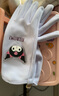 Hello Kitty儿童手套学生户外骑车御寒防风冬季加绒保暖五指5261库洛米紫色 实拍图