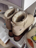 骆驼（CAMEL）雪地靴女时尚美拉德风松糕厚底套筒保暖靴 L24W275654 杏色 37  实拍图