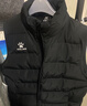 卡尔美（KELME）秋冬运动棉衣男足球训练棉马甲休闲保暖防寒背心棉服棉袄 黑色(爪子logo) XL 实拍图