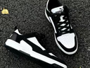 彪马（PUMA）男女同款经典休闲透气复古百搭潮流板鞋 REBOUND 370539 黑色-白-01 37.5 实拍图