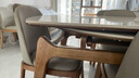 采薇 岩板实木餐桌家用餐桌椅现代简约小户型伸缩饭桌方变圆餐桌 1.35米猫耳朵餐桌+6椅 实拍图