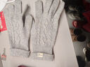 玖慕（JIUMU）纯羊毛保暖手套女秋冬季女士加厚毛线手套冬天开车骑车防寒手套 实拍图