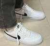 耐克男子透气平底运动鞋冬季板鞋NIKE COURT VISION LOW DH2987 101白色/黑/白色 39 实拍图