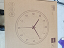 得力（deli）简约时尚挂钟 卧室客厅时间提醒 免打孔大表盘 黑色 LE402开学季 实拍图