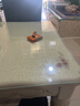 鄂雨钢化玻璃定做家用桌面餐桌垫定制茶几台面欧式取暖桌玻璃板长方形 85x140cm【足厚6mm透明防爆】 实拍图