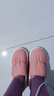 利达妮（TZLDN）全包跟棉拖鞋女秋冬季保暖毛绒防水防滑月子鞋厚底情侣棉鞋男外穿 杏仁粉 38-39 (适合37-38码) 实拍图