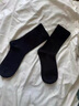 一宅一物袜子女纯棉100%加厚中筒袜纯色10A抗菌吸汗冬季透气百搭简约长筒 实拍图