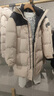 波司登（BOSIDENG）【反季】羽绒服男女同款情侣装中长款连帽90绒商场同款运动外套 【店长推荐】日出沙丘7A41-24 3XL 185/104A 实拍图
