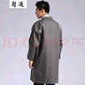 岗通蓝大褂男女长袖实验室白大褂防尘罩衣搬运工作服长大褂仓库防水褂 深蓝色 均码 实拍图