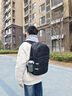 Edison初中学生书包护脊减负防泼水运动轻便双肩包男反光背包E27-1黑色 实拍图