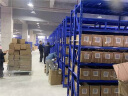实邦仓库货架仓储置物架轻型家用库房仓库储物铁架子金属快递货架子钢 黑色-4层-主架（送安全栓） 工厂直销加厚180KG/层200*50*200 实拍图