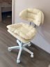 榛名匠吧台椅现代简约高椅子旋转前台收银升降家用高脚凳靠背轻奢酒吧椅 米白色【双层靠坐】轻音万向轮 实拍图