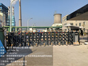 启功电动伸门铝合金电动段滑门悬浮门学校工厂公司无轨伸缩门电动大门 安装方案 实拍图