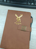 法拉蒙（faramon）笔记本本子皮面加厚记事本简约商务办公会议记录本高颜值大学生手帐本日记本定制 a5琥珀棕-窗花扣 实拍图