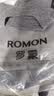 罗蒙羊毛衫男士冬季纯羊毛加厚保暖毛衣打底针织外套男装RMI1灰色M 实拍图