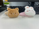 毛绒小熊兔子发夹女秋冬侧边刘海夹可爱儿童bb夹少女发卡夹子头饰 白色兔兔夹+棕色小熊夹 实拍图