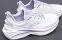 安踏毒刺冬季版丨运动鞋跑步鞋女鞋轻便慢跑鞋女减震软底训练鞋子女 【毒刺5皮面】白/淡紫灰-6 37.5 实拍图