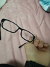 陌朋 近视眼镜框男女 tr90超轻运动防滑光学防蓝光电脑眼镜8克方镜框 质感砂黑 防蓝光1.61非球0-600丨留言度数 实拍图