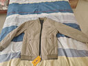 吉普（JEEP）羽绒服男冬季短款休闲棒球领外套男士保暖潮牌衣服男装 卡其 L  实拍图